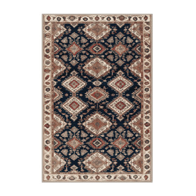 Machine Washable Persian Brown Area Rug