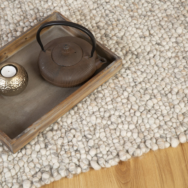 Colette Solid Colour Hand Woven Area Rug, Rectangle 120 x 170cm