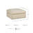 Elyza Upholstered Ottoman-69905442