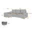 Shray 3 Seater Corner Sofa -398385469