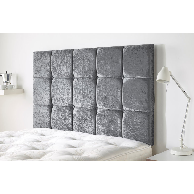 Upholstered Headboard, Silver, Small Double (4')