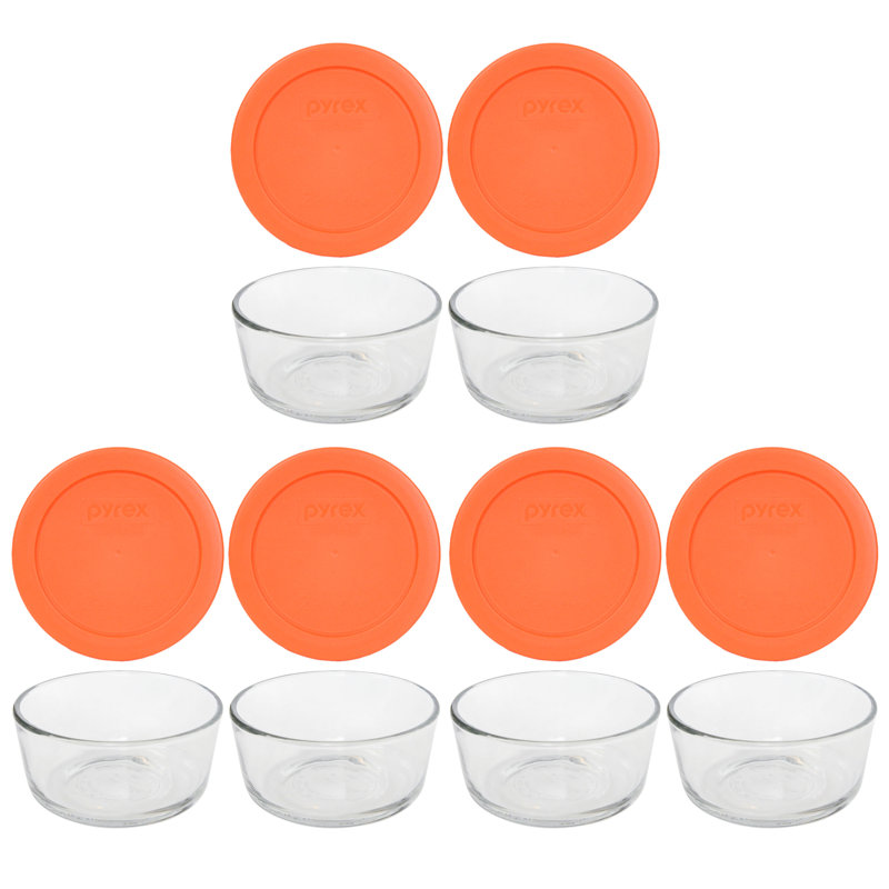 Ensemble de 6 contenants alimentaires Badriya, Orange