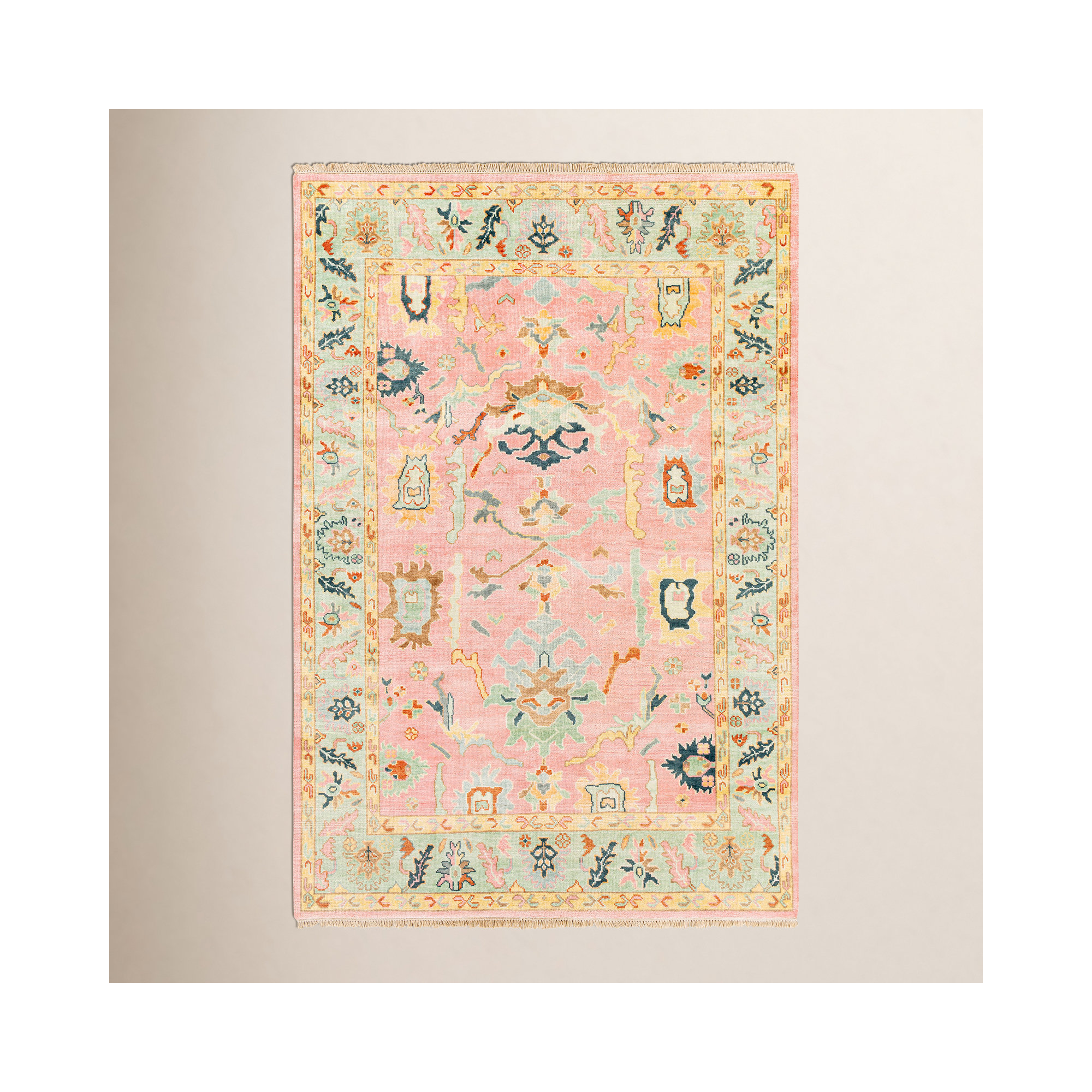 Morrisson Handmade Rug, Rectangle 3'6" x 5'6"
