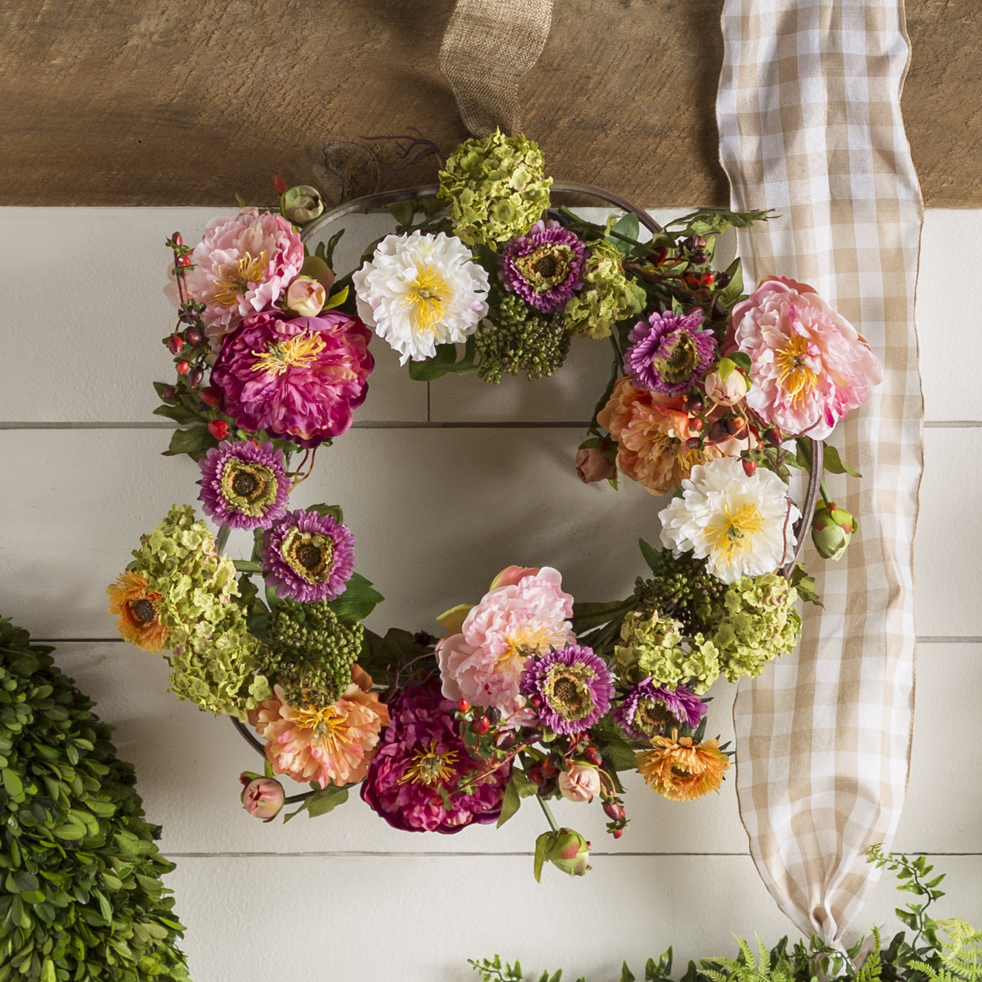 August Grove® 24" Plastic Wreath & Reviews | Wayfair