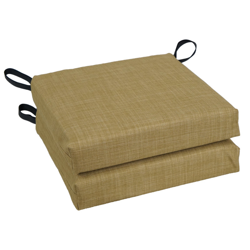 Outdoor 3'' Seat Cushion, Wheat