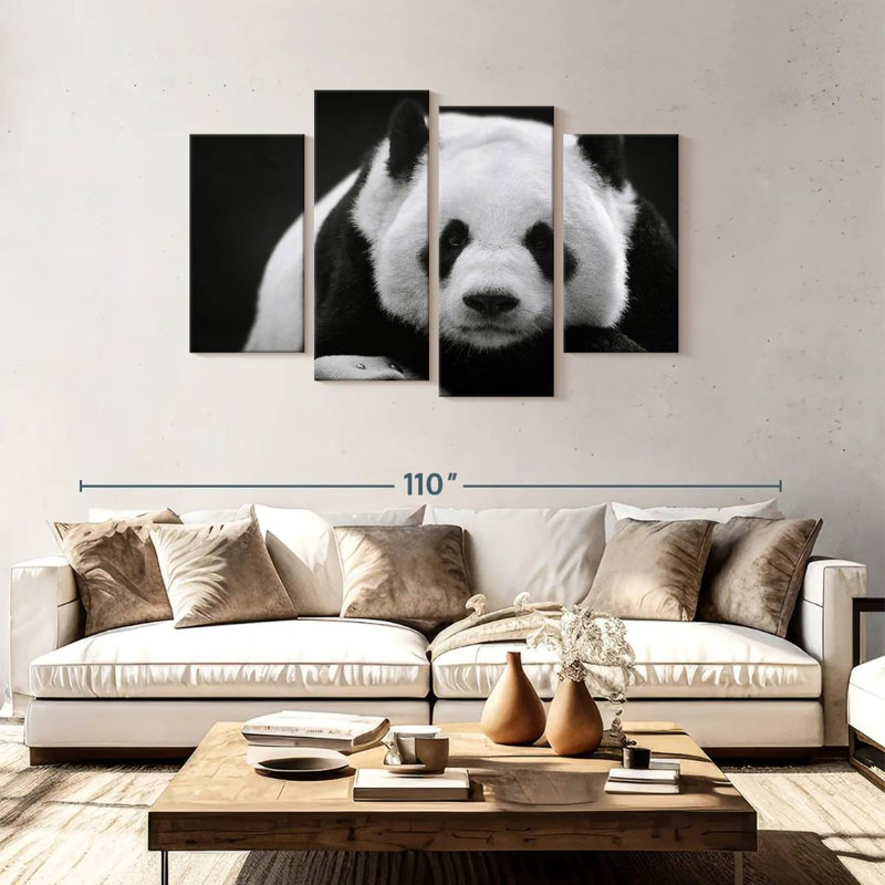 Brampt Serious Panda, 48" H x 75" W