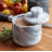 Artifacts Marble Salt Cellar with Lid-89339445