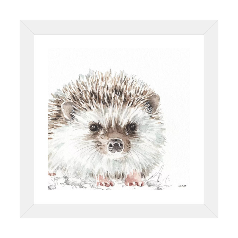 «Forest Friends I» par Lisa Audit - reproduction d'art, H 16 po x l 16 po x p 1 po, Papier encadré blanc, Blanc