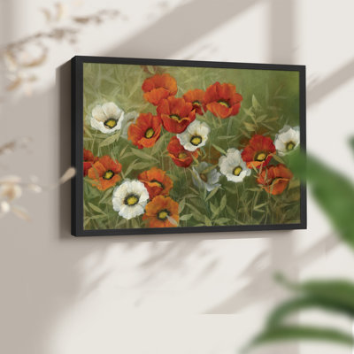 Symphonie de coquelicot - reproduction encadrée