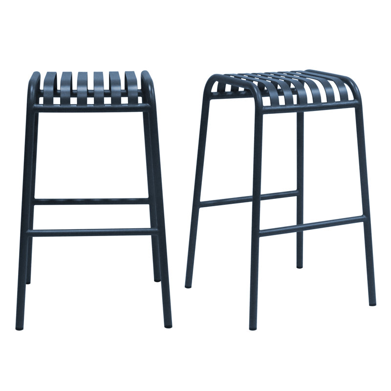 Tabouret de bar 15 po Abra, Bleu foncé
