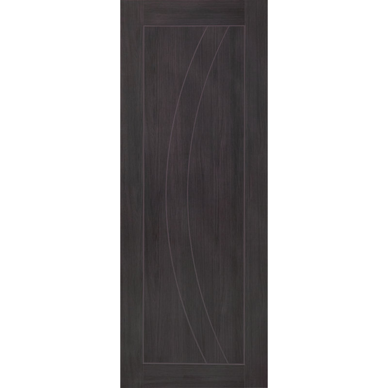 Internal Laminate White Grey Salerno Fire Door, 198.1cm H x 83.8cm W x 4.4cm D