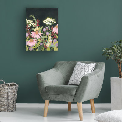 Art mural sur toile Winston Porter Grace Popp Moonlit Wildflowers II WAG37822