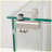 Modern Tempered Glass Display Cabinet with Bluetooth LED Light Strip-137748834