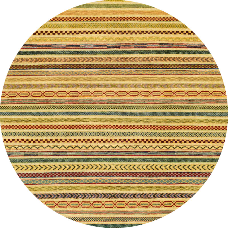 Abstract Indoor Rug, Round 3'