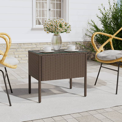 Leeandrew Rectangular Outdoor Side Table , cm W cm D