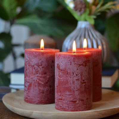 3 Piece Pillar Candle Set