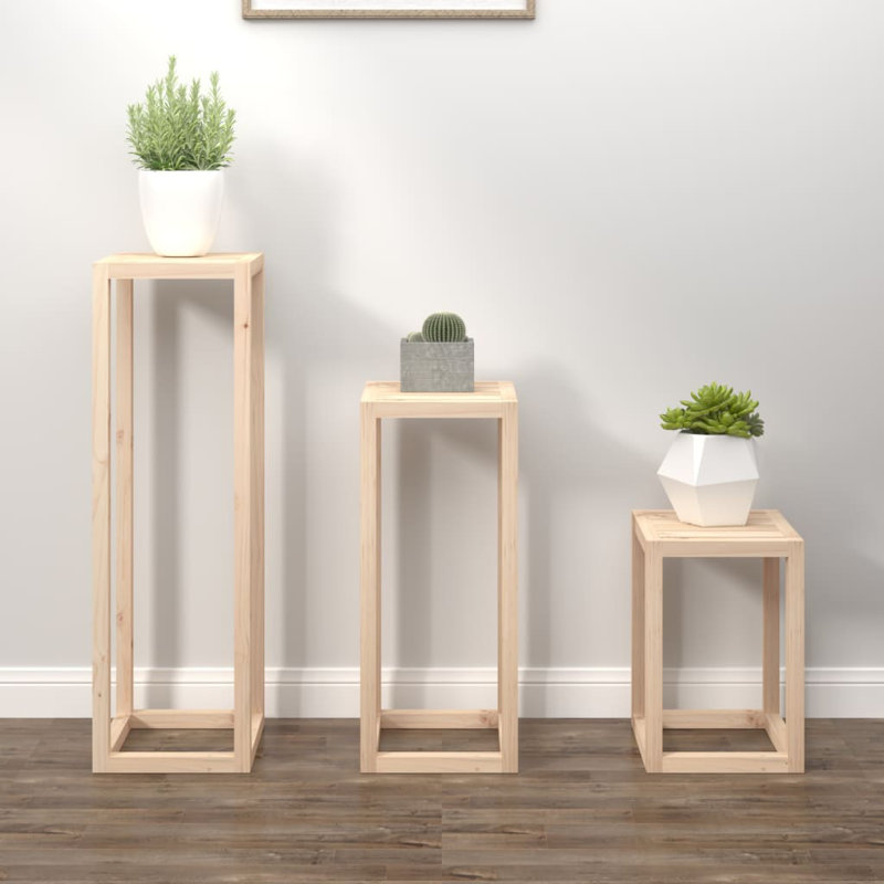 Spirit Plant Stand - Set of 3, Brown