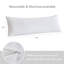Oreiller rafraîchissant pour le corps avec mousse à mémoire de forme et rembourrage en duvet synthétique, housse lavable amovible, 20 po x 54 po-128507633