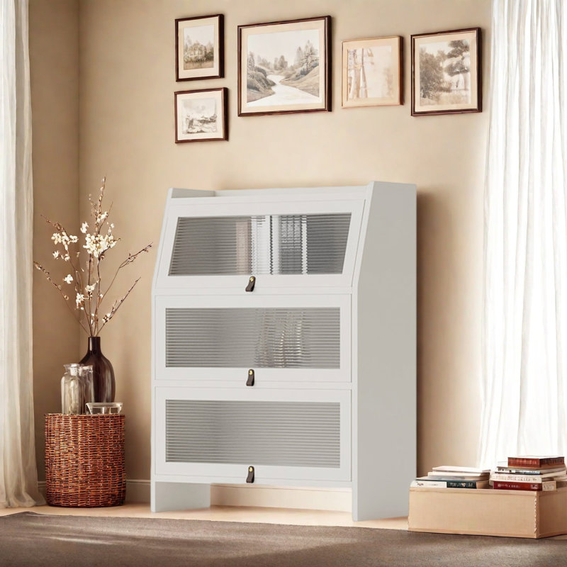 Bibliothèque durable et de haute qualité, Blanc, (3 tablettes) H 43,7 po x l 33,4 po x P 11,8 po