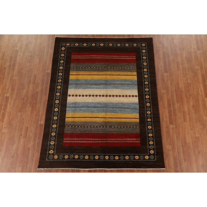 Tapis oriental fait à la main Gabbeh 6 x 8