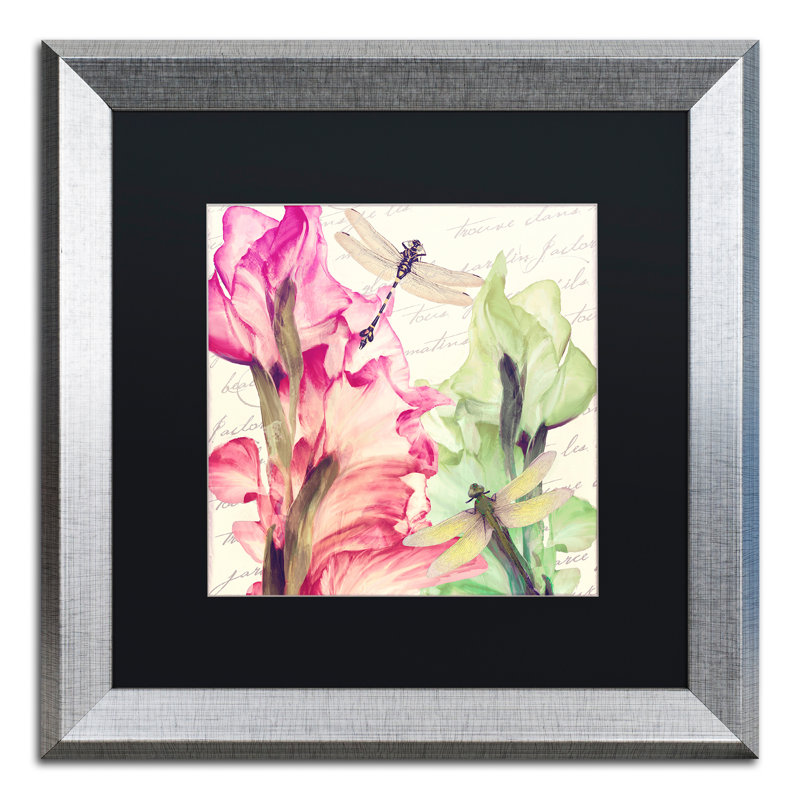 Jadaya «Dragonfly Morning II», impression encadrée, Noir, H 16 po x l 16 po x P 0,5 po