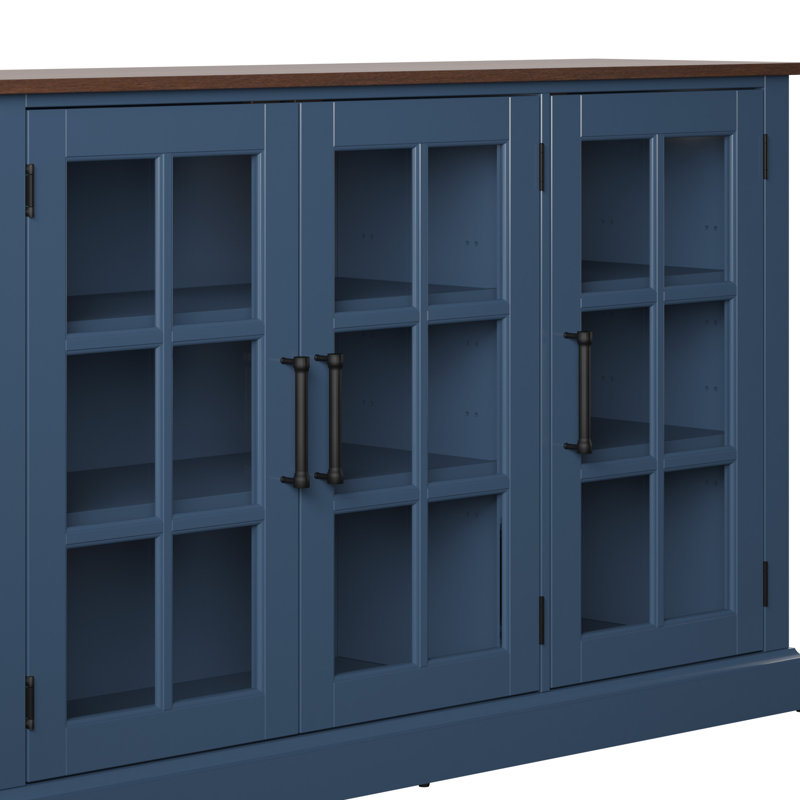 Truby 55'' Sideboard, Fontana Blue/Brown
