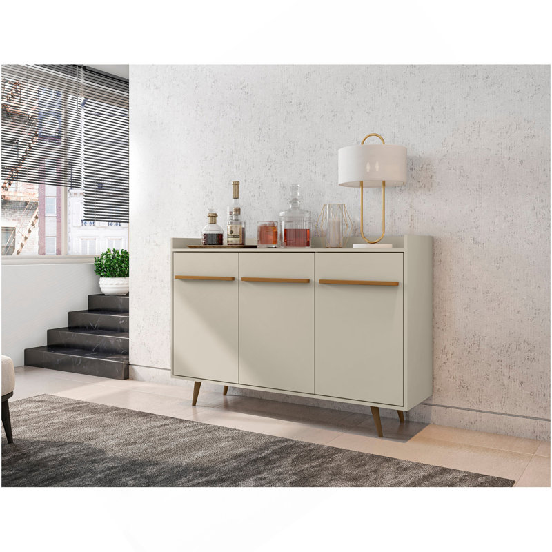 Buffet blanc cassé 54 "Bradley, Blanc cassé