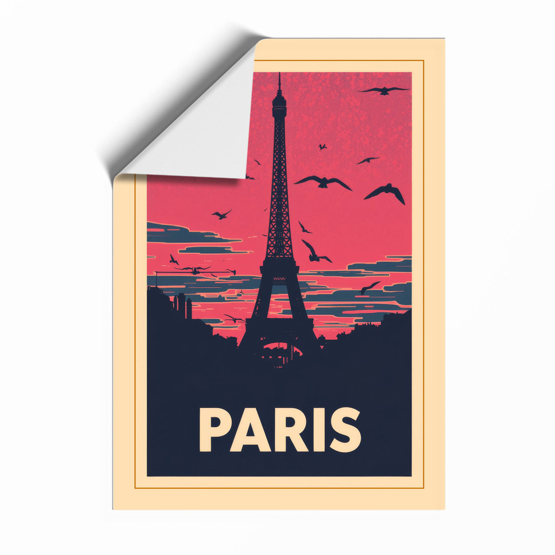 Postcard from Paris Vintage Framed Art Print