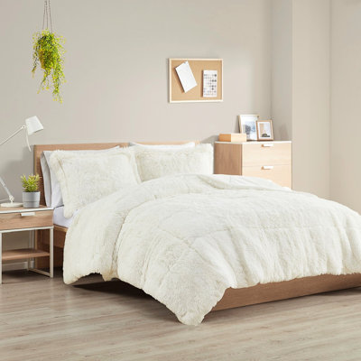 King/ King Shaggy Long Fur Comforter, , , Peaceful Ambience Lightweight And Warm