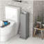 Armoire à papier hygiénique, armoire de coin de petite salle de bain avec portes et tablettes, rangement pour salle de bain mince-612541881