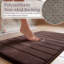 Ensemble de tapis de bain en mousse viscoélastique Billybob - Tapis de bain 2 pièces avec dessus en microfibre - Tapis antidérapants-27041068