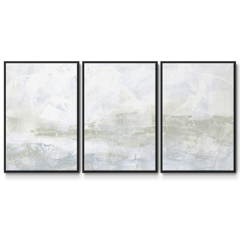 Silent Sound I - Toile encadrée multi-pièces, Noir, H 24 po x l 48 po