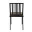 Ensemble de 2 chaises d'appoint en cuir synthétique et finition noire Zudora