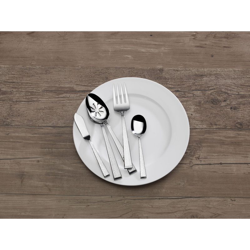 Kyler 65-Piece 18/10 Stainless Steel Flatware Set, Service for 12