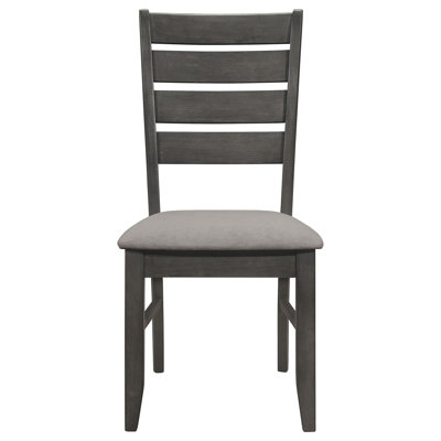 Chaise d'appoint rembourrée Dexter en gris foncé