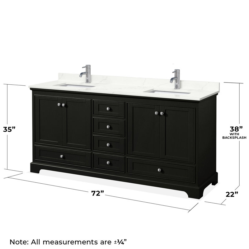 Ensemble de meuble-lavabo double autoportant Deborah avec plateau en quartz et miroir, Giotto Quartz, Monotrou
