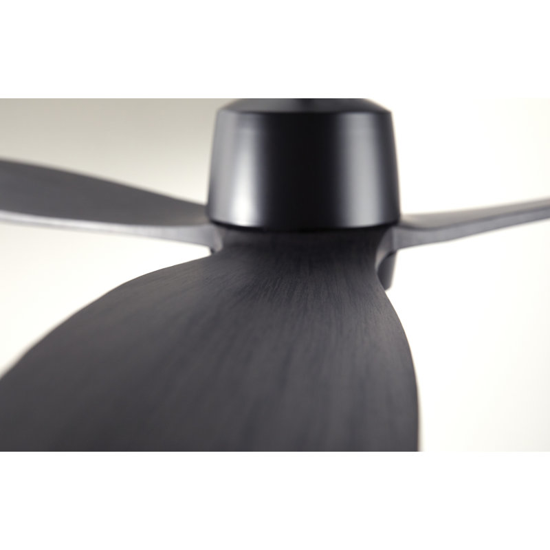 Arbor Downrod Ceiling Fan, Dark Bronze, Wall/Remote Combo Controls, Ebony