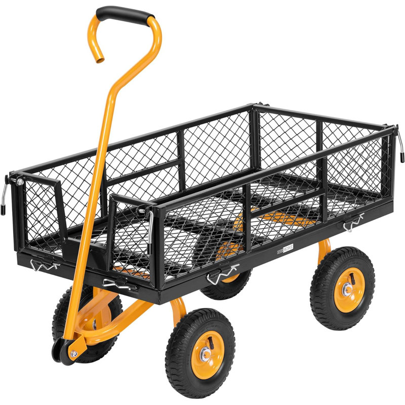 Chariots de jardin robustes, Noir