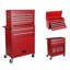 8 Garage Tool Storage Cabinet With Detachable Top, Lockable Wheels, Side Hooks, Red