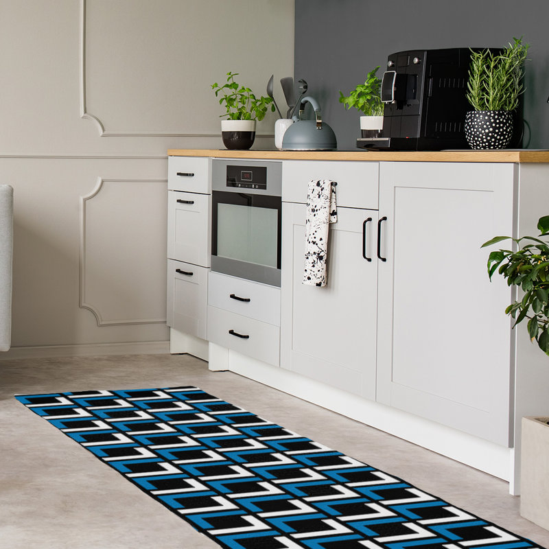 Tapis de couloir noir