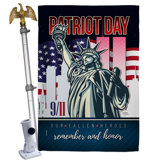 Double Sided 40'' H x 28'' W Polyester Flag Set