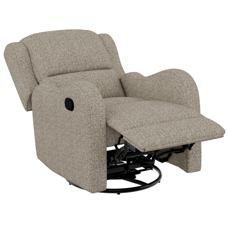 Pastiche Auden Swivel Glider Recliner, Mesa Mélange Textured Weave