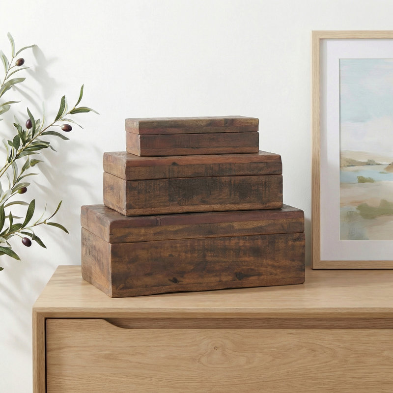 Stonybrook Found Wood Boxes