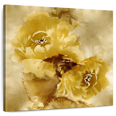 Fleur Harnek sur fond d'or II