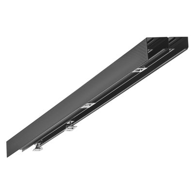 Bypass Sliding Door Hardware Kit, 6 ft Aluminum Alloy Dual-Track Bypass Door Hardware, Smooth and Quiet Sliding, Easy to Install, for 1" to 1 3/4" Thickness 36" Width 2 Door System, for Closet