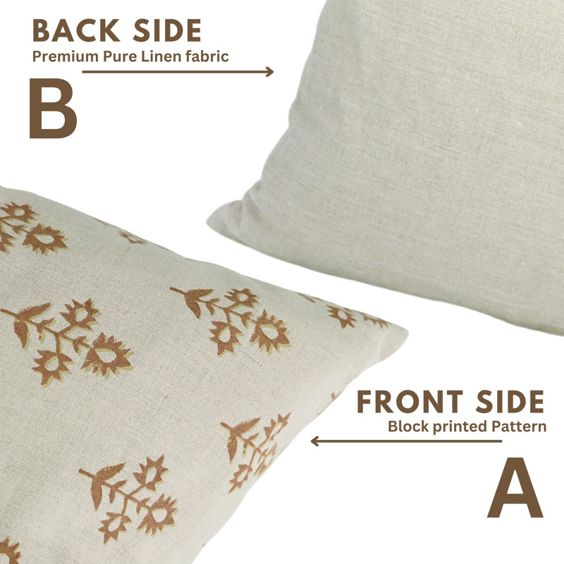 Housse de coussin bohémienne, H 14 po x l 14 po