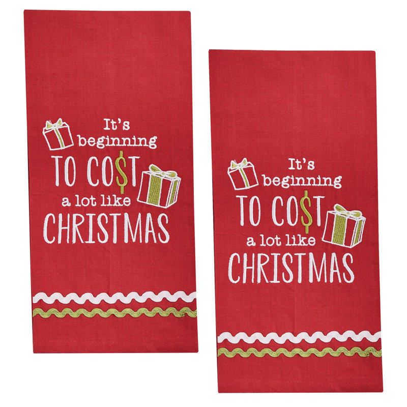  Cost A Lot Like Christmas Dishtowel Set of 2, Cost A Lot Like Christmas