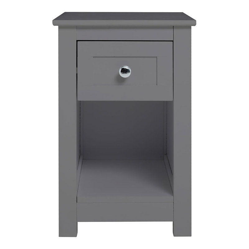 Roper 28cm W Bedside Table, Grey