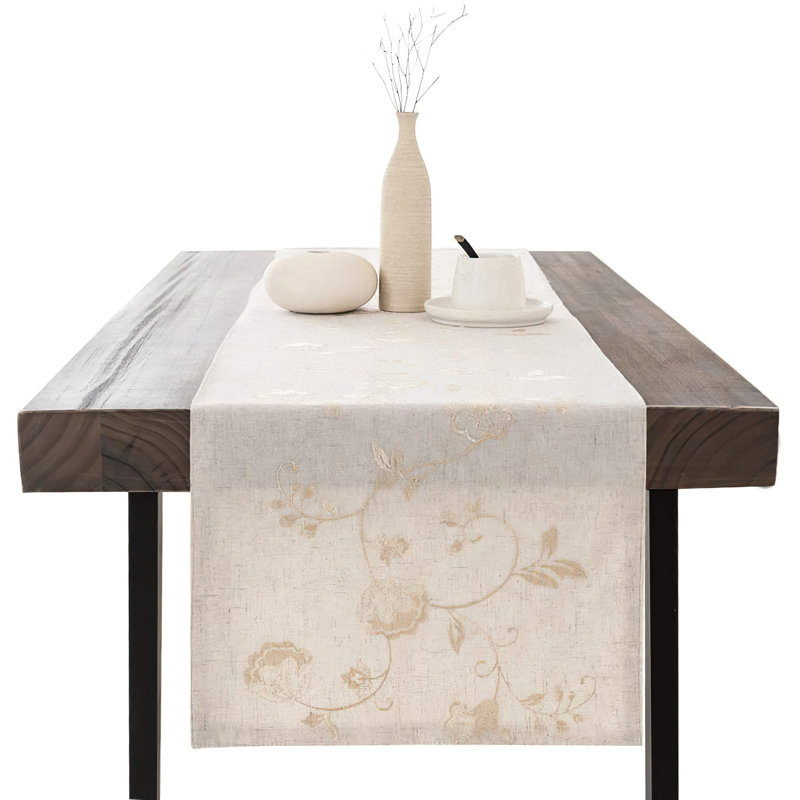 Chemin de table Kylah, Beige