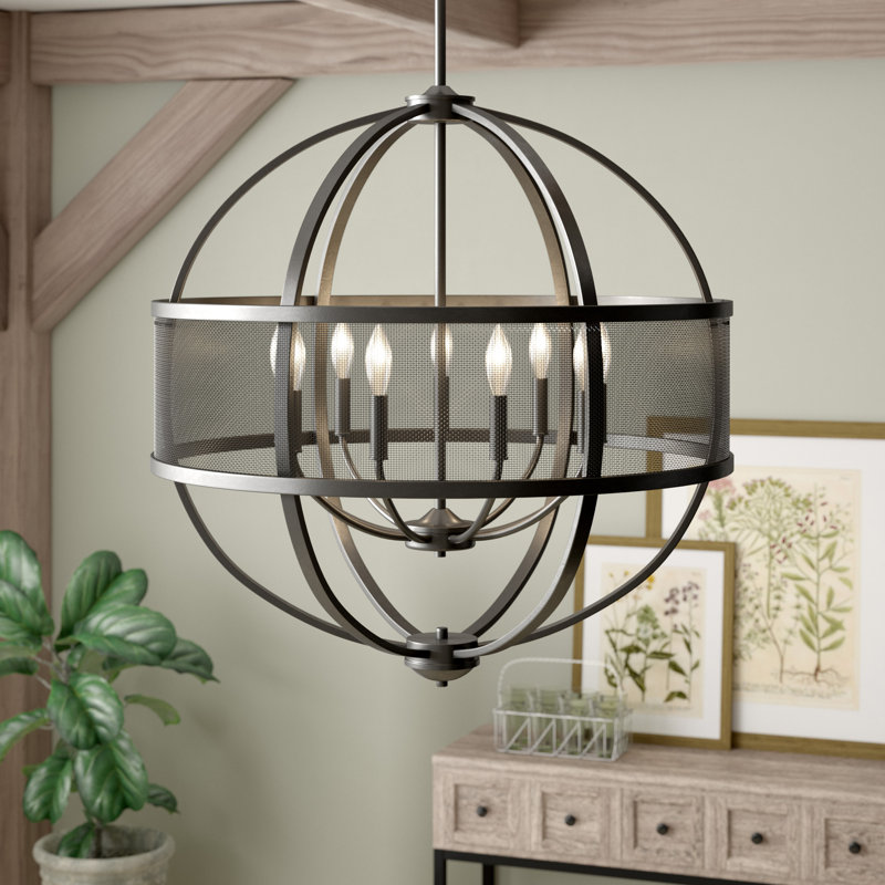 Petitt 9 - Light Dimmable Chandelier, Etruscan Bronze, Etruscan Bronze